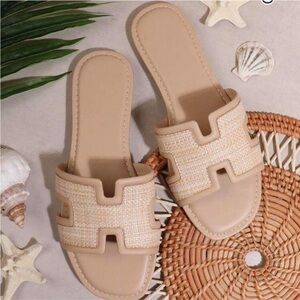 Women Woven Bohemian H Style Flat Sandals